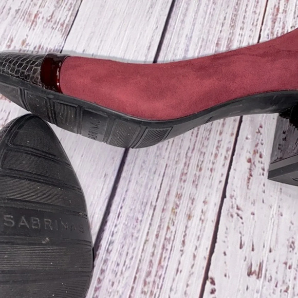 Sabrina’s burgundy pumps made in Spain size 38 - Picture 6 of 9
